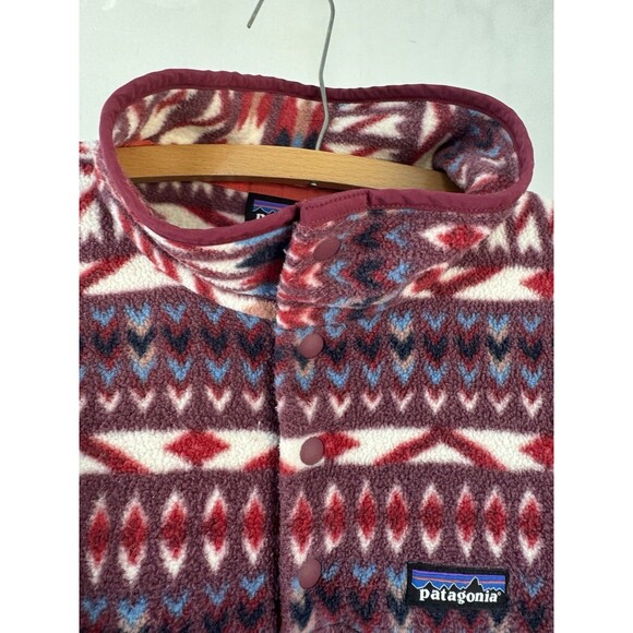 PATAGONIA Synchilla Lightweight Kuta Klash Aztec Snap-T Fleece Pullover Large - Picture 4 of 14